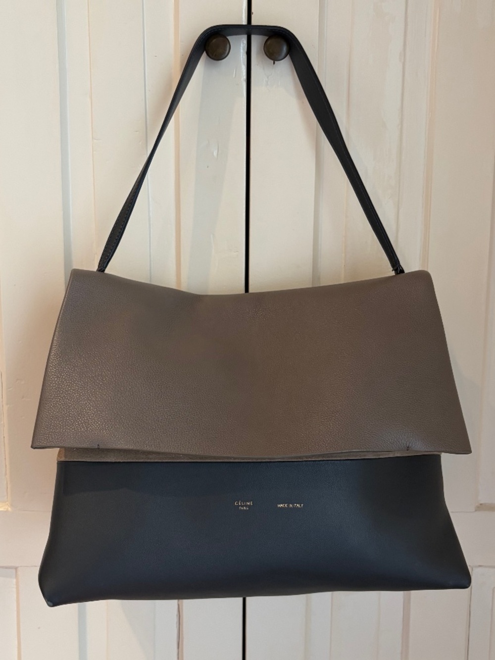 CELINE PARIS LEATHER SHOULDER BAG NWOT